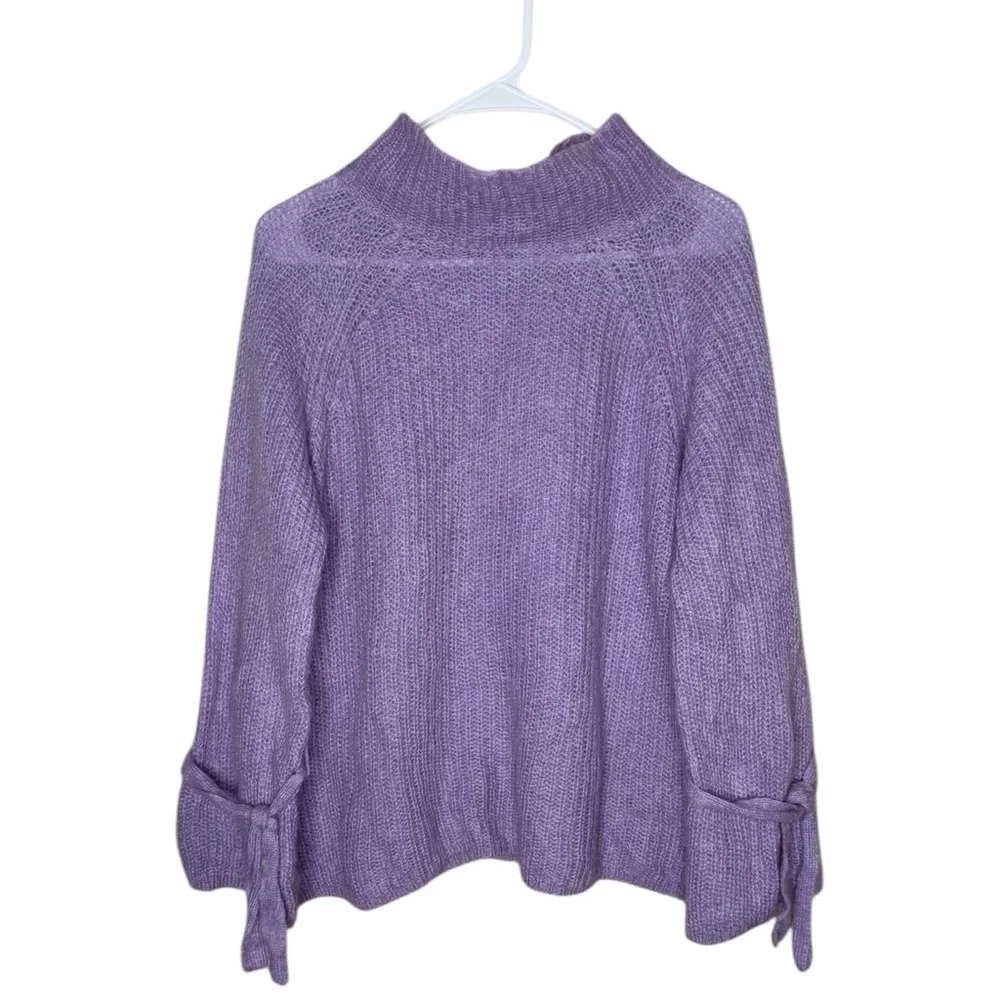 NAADAM Umbriel Turtleneck Sweater Lilac Purple Size Medium Revolve Mohair Blend